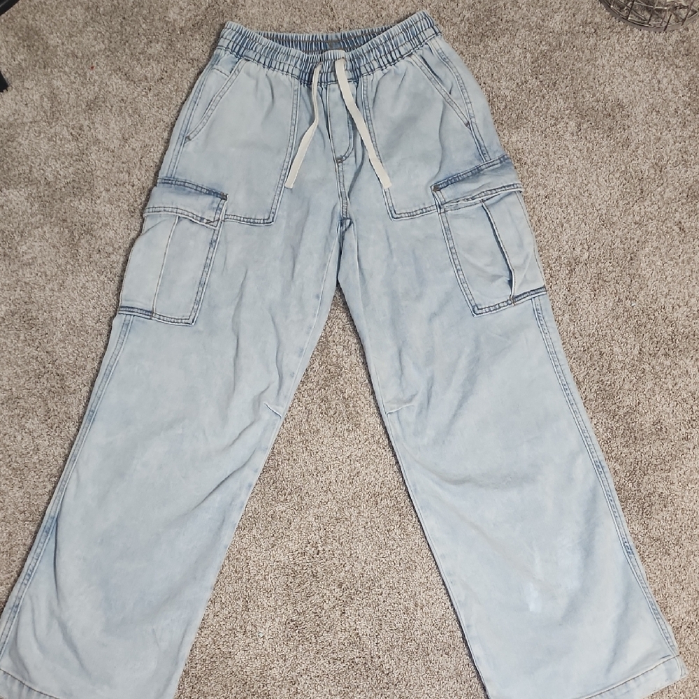 Aerie Light Blue Denim Pants